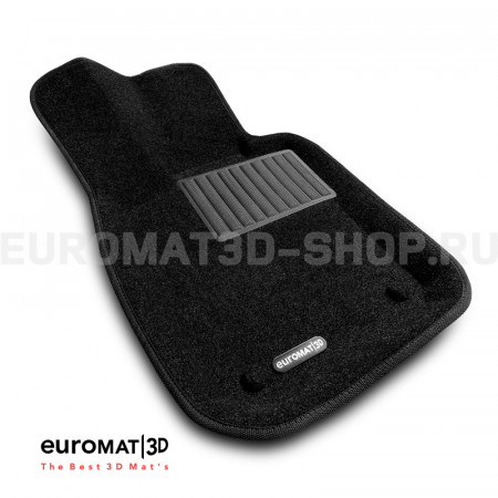 Текстильные 3D коврики Euromat3D Business в салон для Porsche Panamera (2017-) № EMC3D-004105