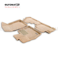 Текстильные 3D коврики Euromat3D Business в салон для Tenet T8 (2025-) № EMC3D-001446T Бежевые